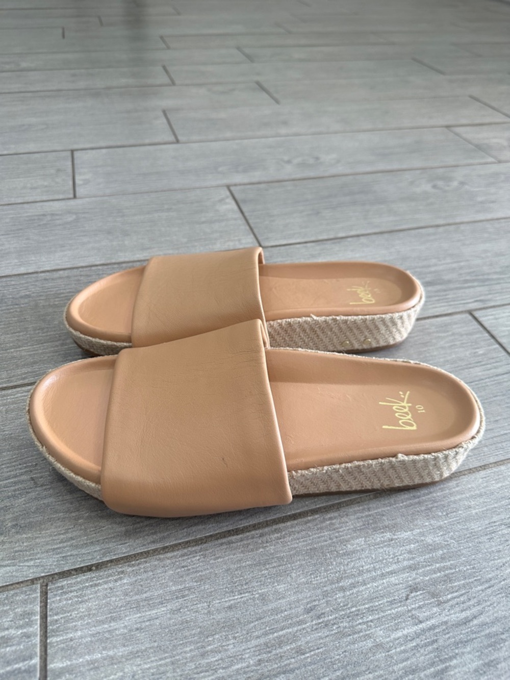 Beek Pelican Jute Platform Sandals New! - Picture 8 of 13